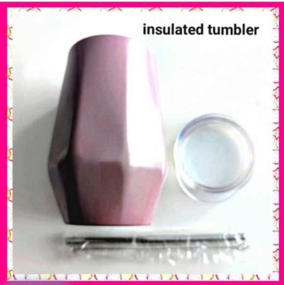 Other - Hot Chocolate Insulated Tumbler  For Wine, Coffee, c Pink Or Like A Dusty Ro